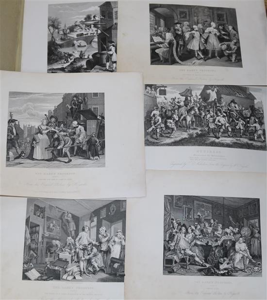 Folios of railway and other prints
